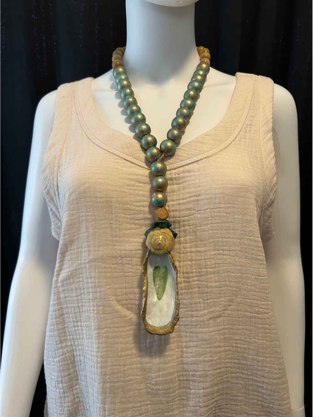 Oyster shell necklace